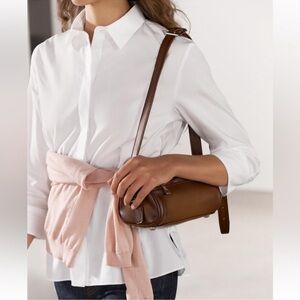 Zara Distressed Effect Crossbody Bag